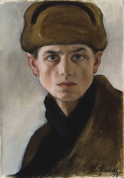 Framed Print : Self-Portrait, 1932. Creator: Einar Ilmoni Framed Print : Self-Portrait, 1932. Creator: Einar Ilmoni