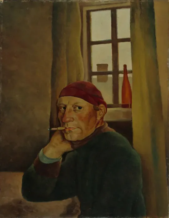 Framed Print : Self-Portrait, 1933. Creator: Lampi, Vilho (1898-1936) Framed Print : Self-Portrait, 1933. Creator: Lampi, Vilho (1898-1936)
