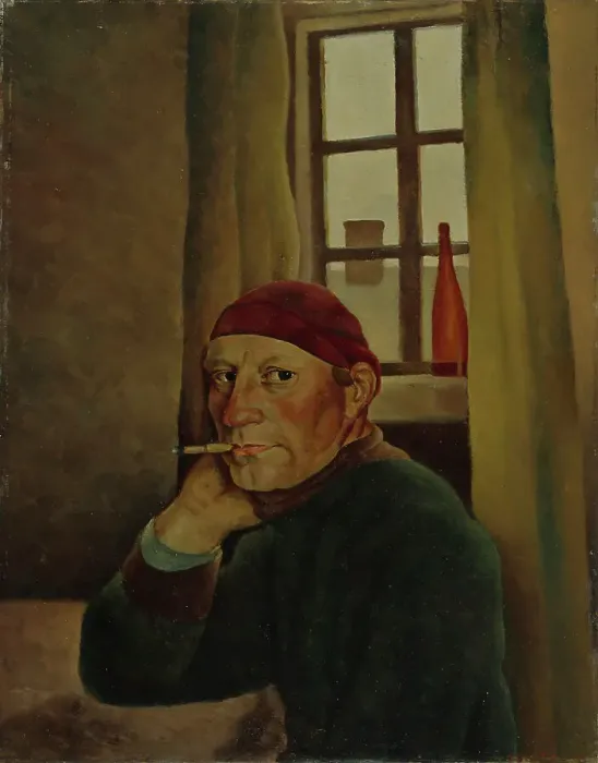 Framed Print : Self-Portrait, 1933. Creator: Vilho Lampi Framed Print : Self-Portrait, 1933. Creator: Vilho Lampi