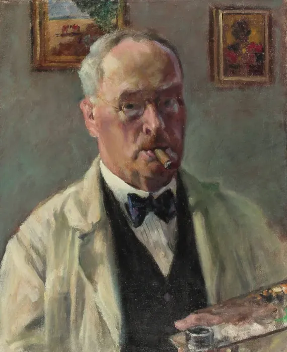Framed Print : Self-Portrait, 1934. Creator: Hugo Backmansson Framed Print : Self-Portrait, 1934. Creator: Hugo Backmansson