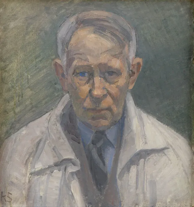 Framed Print : Self-portrait, 1936. Creator: Karl Schou Framed Print : Self-portrait, 1936. Creator: Karl Schou