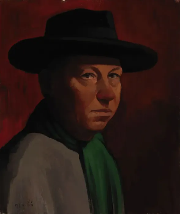 Framed Print : Self-Portrait, 1936. Creator: Paavo Leinonen Framed Print : Self-Portrait, 1936. Creator: Paavo Leinonen