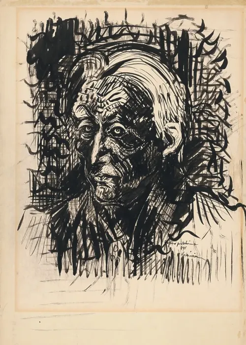Framed Print : Self-portrait, 1941. Creator: Arnold Peter Weisz-Kubincan Framed Print : Self-portrait, 1941. Creator: Arnold Peter Weisz-Kubincan