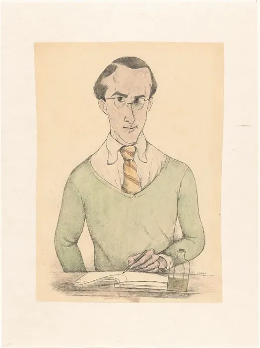 Framed Print : Self-portrait, 1941. Creator: Henk Hartog Framed Print : Self-portrait, 1941. Creator: Henk Hartog