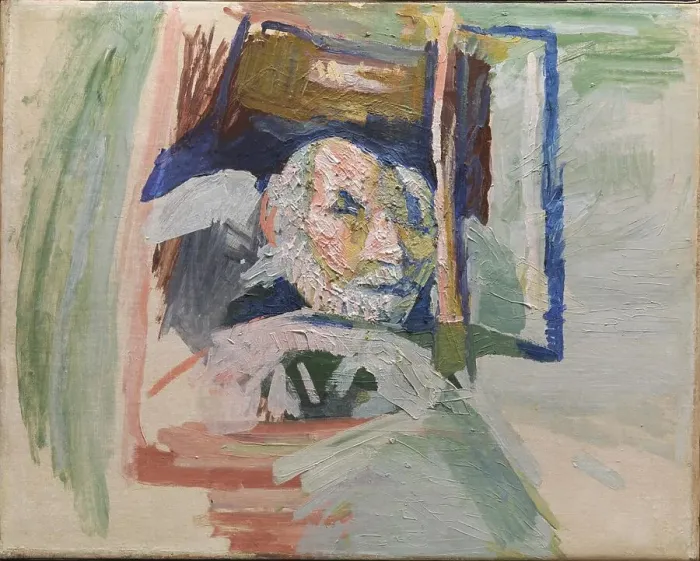 Framed Print : Self-Portrait, 1941. Creator: Niels Larsen Stevns Framed Print : Self-Portrait, 1941. Creator: Niels Larsen Stevns