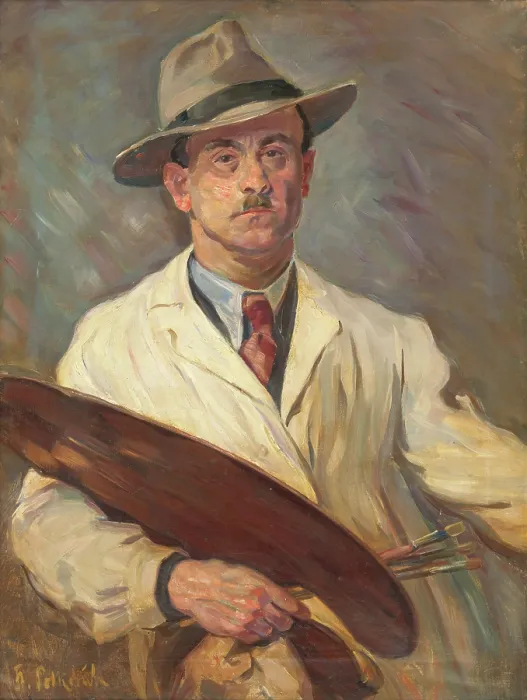 Framed Print : Self-Portrait, 1941. Creator: Stefan Polkorab Framed Print : Self-Portrait, 1941. Creator: Stefan Polkorab