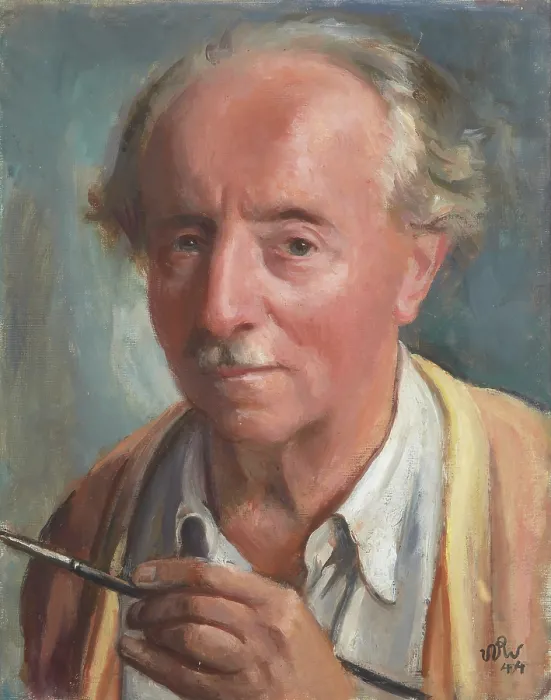 Framed Print : Self-Portrait, 1944. Creator: Wojciech Weiss Framed Print : Self-Portrait, 1944. Creator: Wojciech Weiss