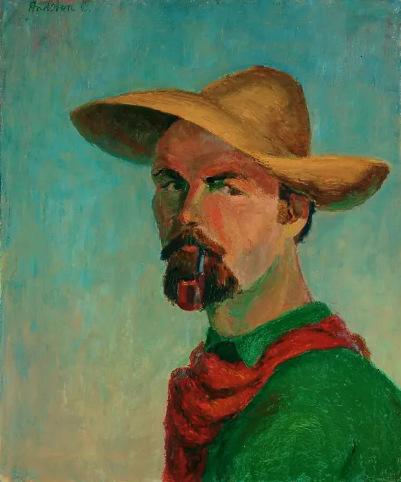 Framed Print : Self-Portrait, 1945. Creator: Bror Andsten Framed Print : Self-Portrait, 1945. Creator: Bror Andsten