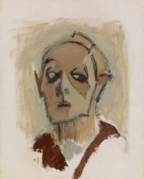 Framed Print : Self-Portrait, 1945. Creator: Schjerfbeck, Helene (1862-1946) Framed Print : Self-Portrait, 1945. Creator: Schjerfbeck, Helene (1862-1946)