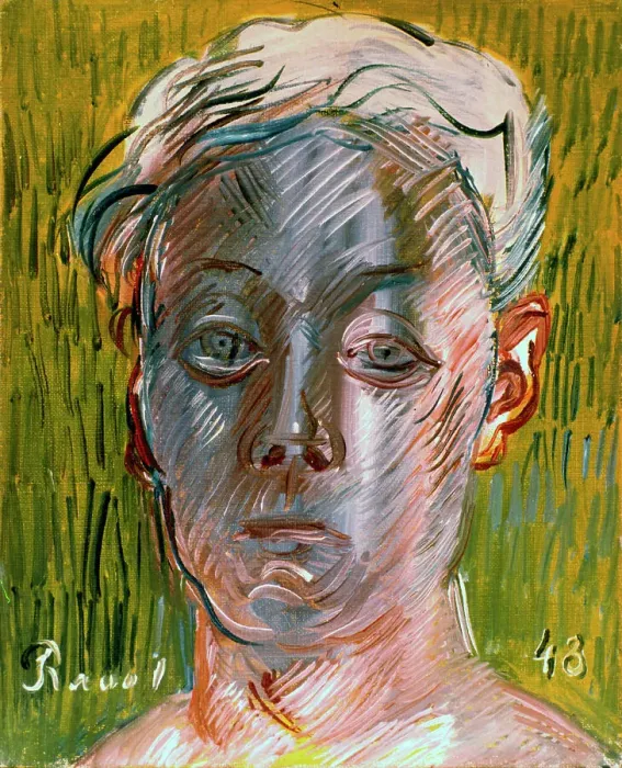 Framed Print : Self Portrait, 1948. Artist: Raoul Dufy
