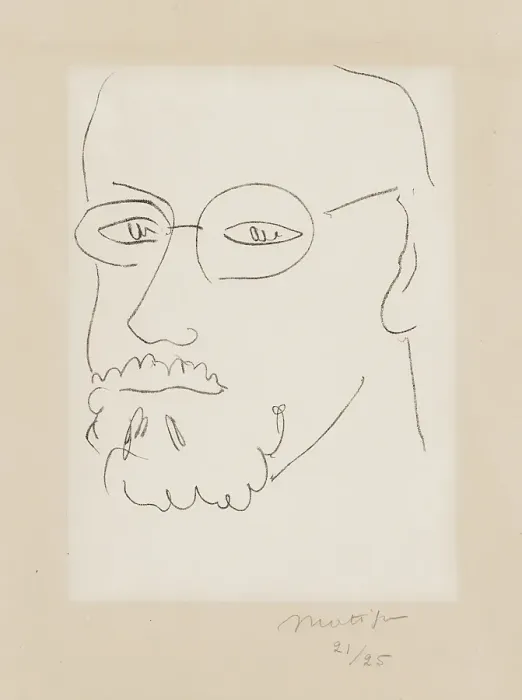 Framed Print : Self-portrait, 1949. Creator: Henri Matisse Framed Print : Self-portrait, 1949. Creator: Henri Matisse