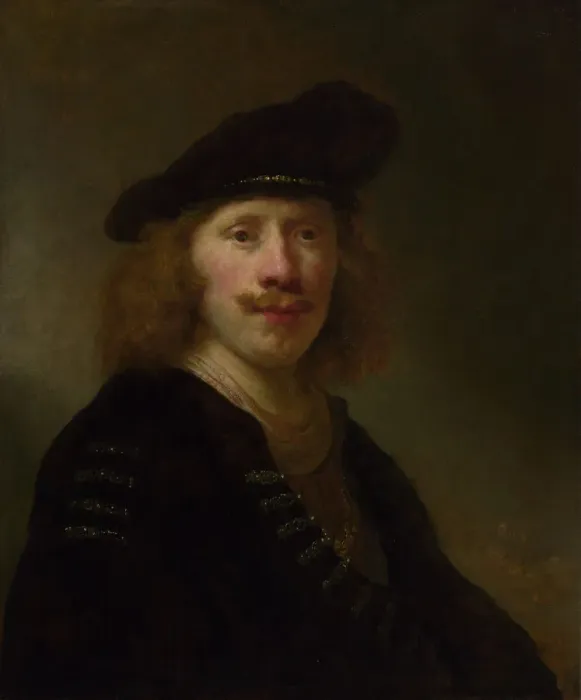 Framed Print : Self Portrait at the Age of 24, 1639. Artist: Flinck, Govaert (1615-1660) Framed Print : Self Portrait at the Age of 24, 1639. Artist: Flinck, Govaert (1615-1660)