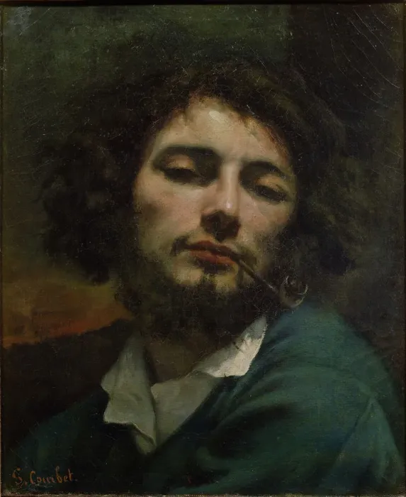Framed Print : Self-Portrait. Artist: Courbet, Gustave (1819-1877) Framed Print : Self-Portrait. Artist: Courbet, Gustave (1819-1877)