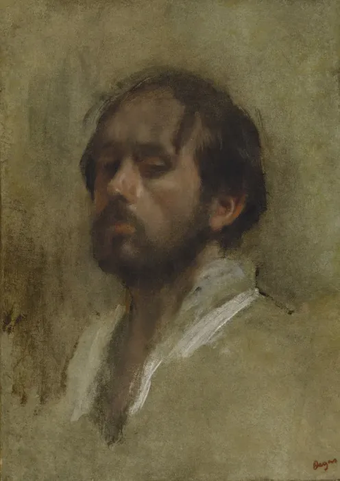 Framed Print : Self-Portrait. Artist: Degas, Edgar (1834-1917) Framed Print : Self-Portrait. Artist: Degas, Edgar (1834-1917)