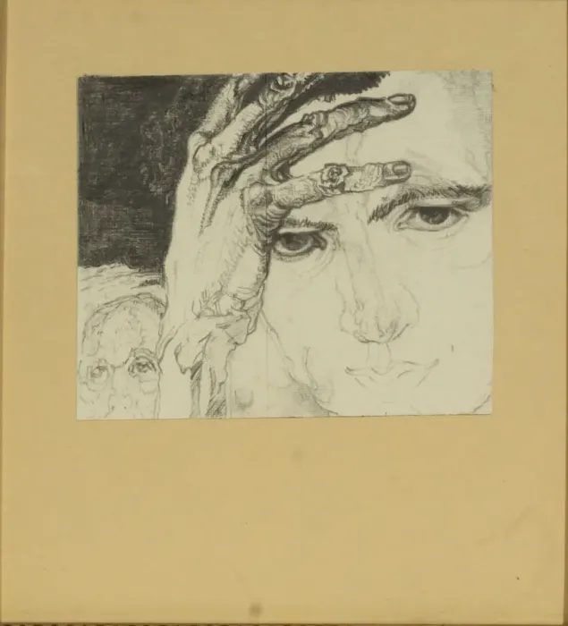 Framed Print : Self-portrait. Artist: Filonov, Pavel Nikolayevich (1883-1941) Framed Print : Self-portrait. Artist: Filonov, Pavel Nikolayevich (1883-1941)