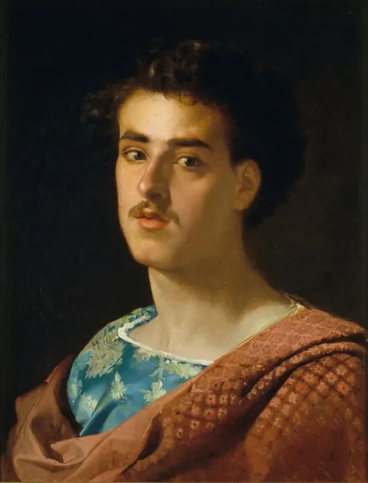 Framed Print : Self-Portrait. Artist: Fortuny, Maria (1838-1874) Framed Print : Self-Portrait. Artist: Fortuny, Maria (1838-1874)