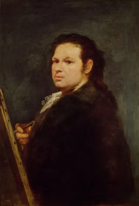 Framed Print : Self-Portrait. Artist: Goya, Francisco, de (1746-1828) Framed Print : Self-Portrait. Artist: Goya, Francisco, de (1746-1828)
