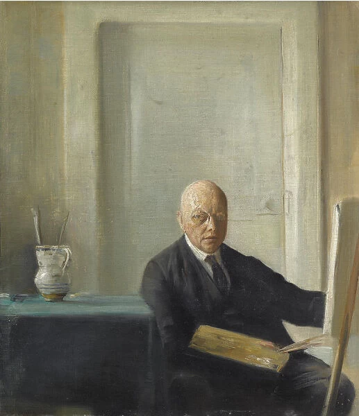 Self-Portrait. Artist: Holsoe, Carl (1863-1935)
