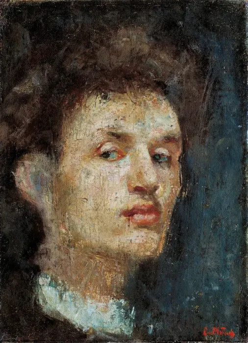 Framed Print : Self-Portrait. Artist: Munch, Edvard (1863-1944) Framed Print : Self-Portrait. Artist: Munch, Edvard (1863-1944)