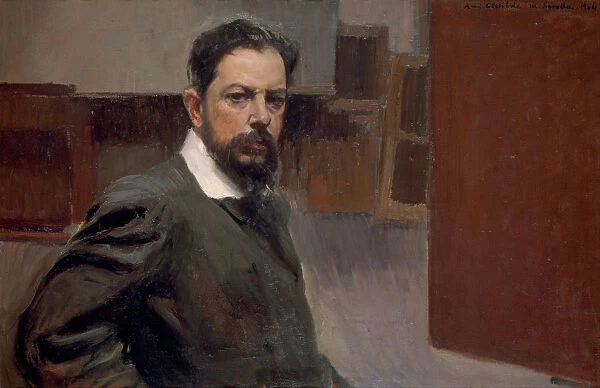 Self-Portrait. Artist: Sorolla y Bastida, Joaquin (1863-1923)