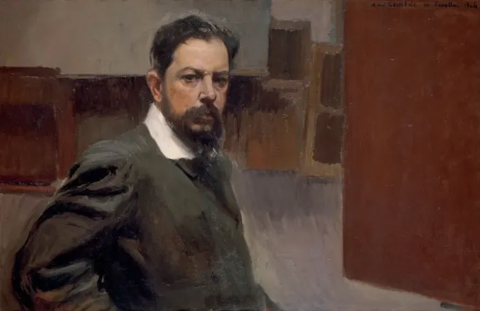 Framed Print : Self-Portrait. Artist: Sorolla y Bastida, Joaquin (1863-1923) Framed Print : Self-Portrait. Artist: Sorolla y Bastida, Joaquin (1863-1923)