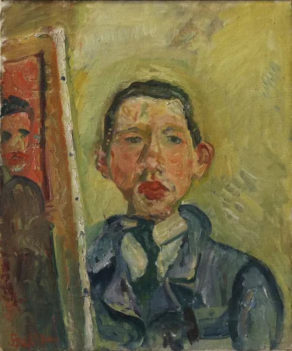 Framed Print : Self-Portrait. Artist: Soutine, Chaim (1893-1943) Framed Print : Self-Portrait. Artist: Soutine, Chaim (1893-1943)