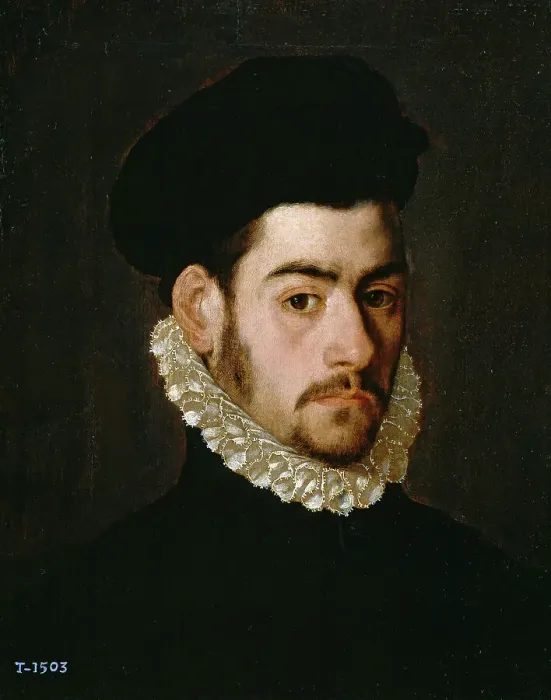 Framed Print : Self-portrait, c. 1570. Creator: Sánchez Coello, Alonso (1531-1588) Framed Print : Self-portrait, c. 1570. Creator: Sánchez Coello, Alonso (1531-1588)