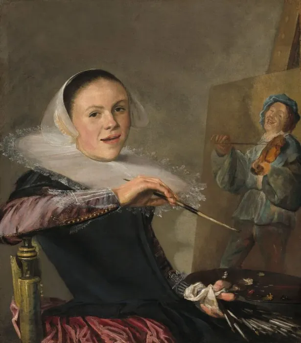 Framed Print : Self-Portrait, c. 1630. Creator: Judith Leyster Framed Print : Self-Portrait, c. 1630. Creator: Judith Leyster