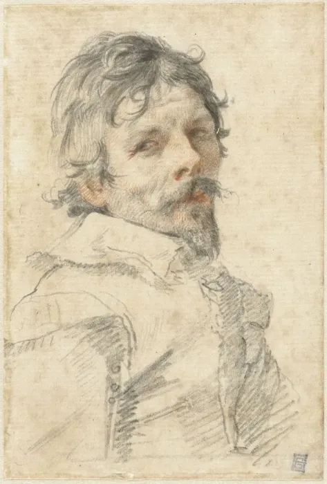 Framed Print : Self-Portrait, c. 1640. Creator: Mellan, Claude (1598-1688) Framed Print : Self-Portrait, c. 1640. Creator: Mellan, Claude (1598-1688)