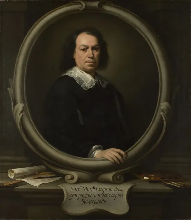 Framed Print : Self-Portrait, c. 1670. Artist: Murillo, Bartolome Esteban (1617-1682) Framed Print : Self-Portrait, c. 1670. Artist: Murillo, Bartolome Esteban (1617-1682)