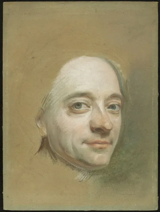 Framed Print : Self-Portrait, c. 1737. Creator: Maurice-Quentin de La Tour Framed Print : Self-Portrait, c. 1737. Creator: Maurice-Quentin de La Tour