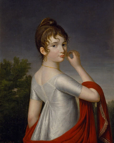 Self-Portrait, c. 1810. Creator: Dolgorukova (Saltykova), Yekaterina Vasilyevna (1791-1863)