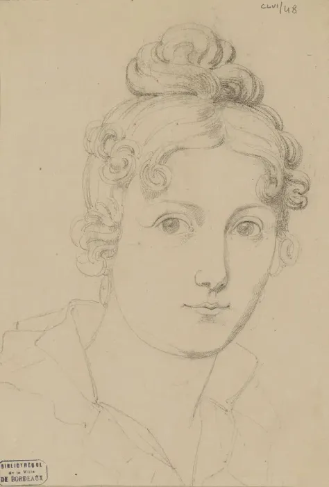 Framed Print : Self-Portrait, c. 1830. Creator: Rosario Weiss Zorrilla, Maria del (1814-1843) Framed Print : Self-Portrait, c. 1830. Creator: Rosario Weiss Zorrilla, Maria del (1814-1843)