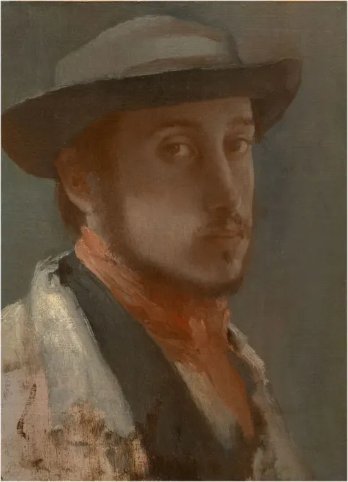 Framed Print : Self-Portrait, c. 1858. Artist: Degas, Edgar (1834-1917) Framed Print : Self-Portrait, c. 1858. Artist: Degas, Edgar (1834-1917)