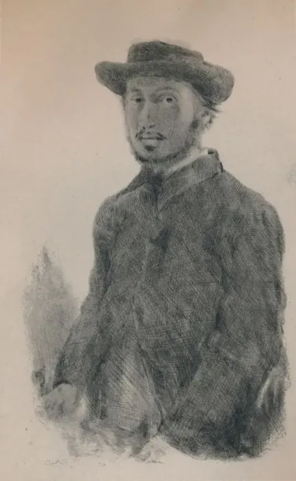 Framed Print : Self-Portrait, c. 1860s, (1946). Artist: Edgar Degas Framed Print : Self-Portrait, c. 1860s, (1946). Artist: Edgar Degas