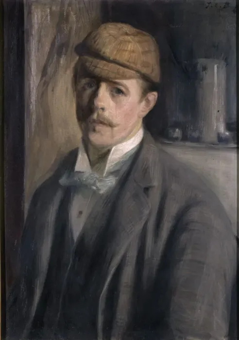 Framed Print : Self-Portrait, c. 1890. Creator: Blanche, Jacques-Emile (1861-1942) Framed Print : Self-Portrait, c. 1890. Creator: Blanche, Jacques-Emile (1861-1942)