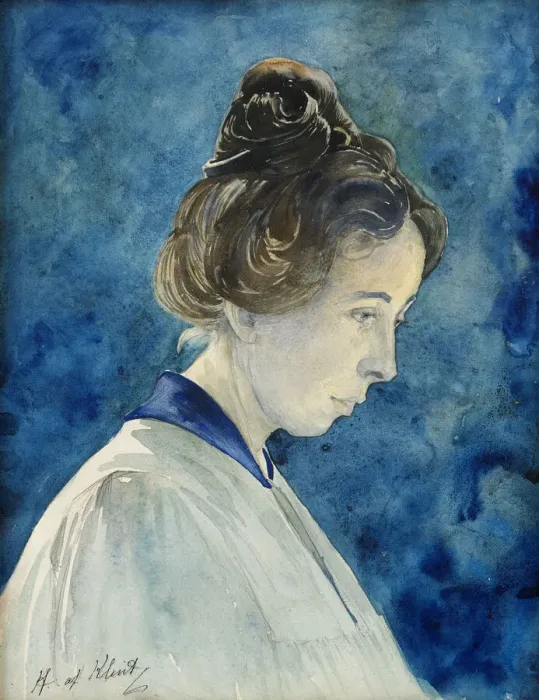 Framed Print : Self-Portrait, c. 1890. Creator: Hilma af Klint (1862-1944) Framed Print : Self-Portrait, c. 1890. Creator: Hilma af Klint (1862-1944)