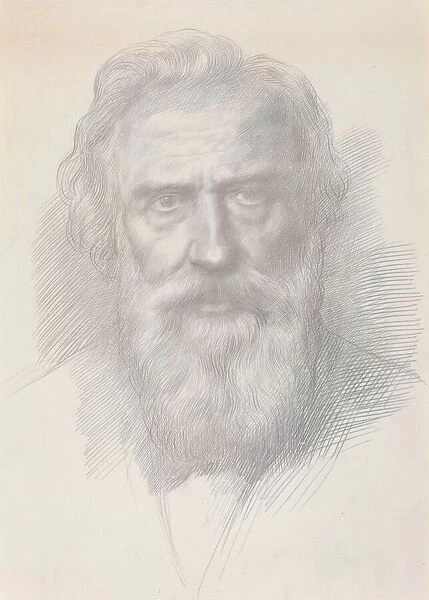 Self-Portrait, c. 1895. Creator: Alphonse Legros