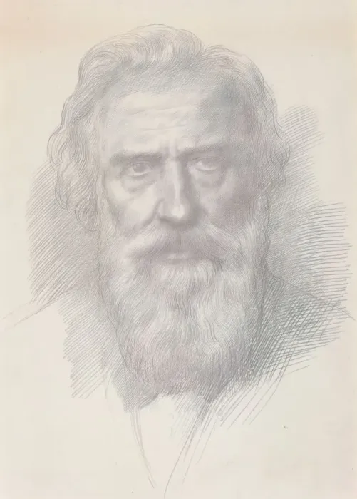 Framed Print : Self-Portrait, c. 1895. Creator: Alphonse Legros Framed Print : Self-Portrait, c. 1895. Creator: Alphonse Legros
