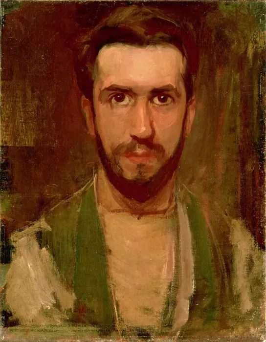 Framed Print : Self-portrait, c. 1900. Creator: Mondrian, Piet (1872-1944) Framed Print : Self-portrait, c. 1900. Creator: Mondrian, Piet (1872-1944)