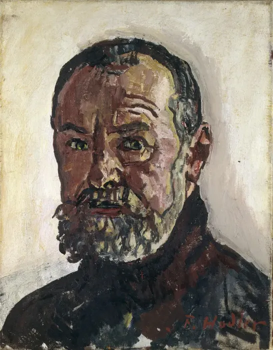 Framed Print : Self-Portrait, c. 1916. Creator: Hodler, Ferdinand (1853-1918) Framed Print : Self-Portrait, c. 1916. Creator: Hodler, Ferdinand (1853-1918)