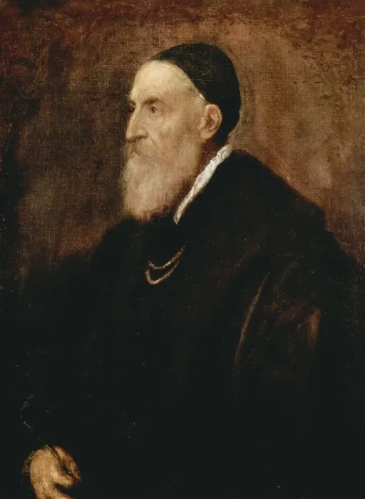 Framed Print : Self-portrait, c1567. Artist: Titian