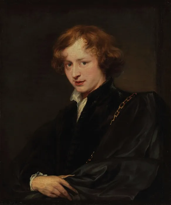 Framed Print : Self-portrait, c1620-1621 and 1627. Creator: Dyck, Sir Anthony van (1599-1641) Framed Print : Self-portrait, c1620-1621 and 1627. Creator: Dyck, Sir Anthony van (1599-1641)
