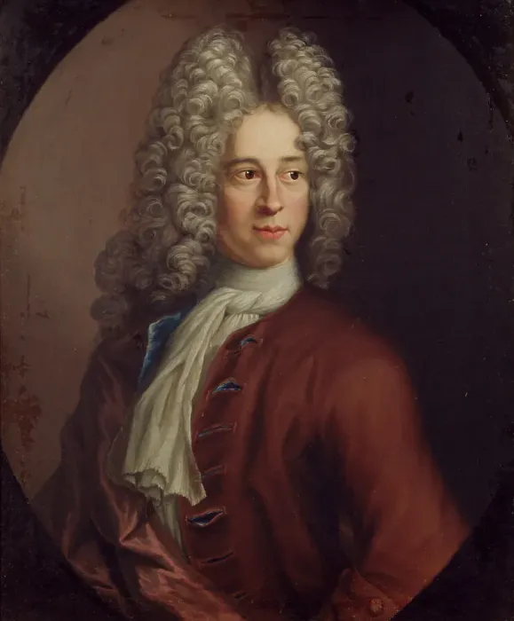 Framed Print : Self-portrait, c1710. Creator: Lucas von Breda Framed Print : Self-portrait, c1710. Creator: Lucas von Breda