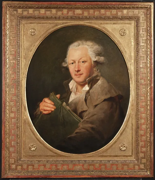 Framed Print : Self portrait, c1780 Creator: Peter Adolf Hall Framed Print : Self portrait, c1780 Creator: Peter Adolf Hall