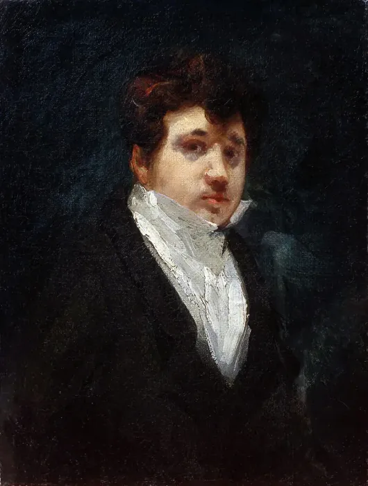 Framed Print : Self-portrait, c1825-1830. Creator: Isabey, Louis Gabriel Eugène (1803-1886) Framed Print : Self-portrait, c1825-1830. Creator: Isabey, Louis Gabriel Eugène (1803-1886)