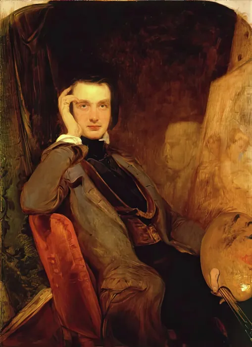 Framed Print : Self Portrait, c1840s. Creator: John Phillip Framed Print : Self Portrait, c1840s. Creator: John Phillip