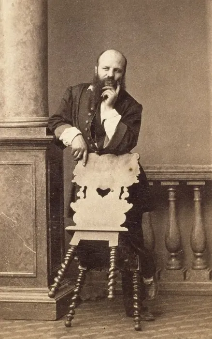 Framed Print : Self-portrait, c.1860. Creator: Andre-Adolphe-Eugene Disderi Framed Print : Self-portrait, c.1860. Creator: Andre-Adolphe-Eugene Disderi