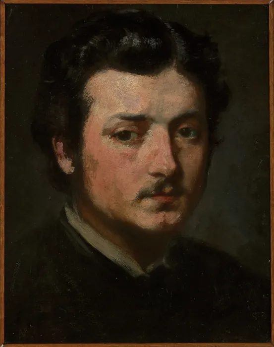 Framed Print : Self-Portrait, c1863. Creator: Andrzej Bronislaw Grabowski Framed Print : Self-Portrait, c1863. Creator: Andrzej Bronislaw Grabowski