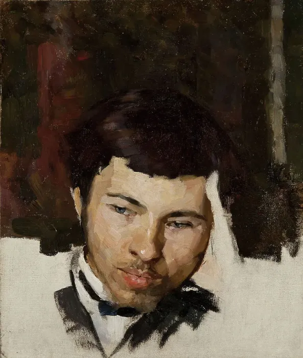 Framed Print : Self-portrait, c1880. Creator: Serov; Valentin Alexandrovich (1865-1911) Framed Print : Self-portrait, c1880. Creator: Serov; Valentin Alexandrovich (1865-1911)